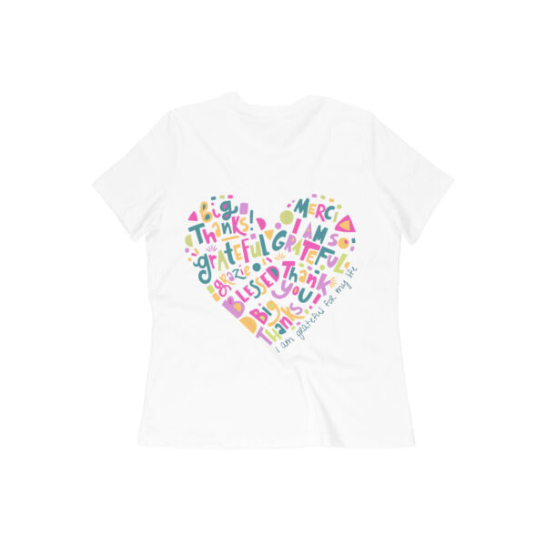 I Am Grateful for My Life – Women’s Regular Fit T-Shirt with Front and Back Design - Image 4