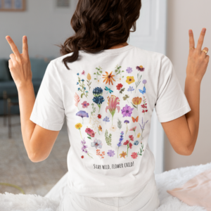 Stay Wild Flower Child Back Design