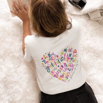 I Am Grateful for My Life – Women’s Regular Fit T-Shirt with Front and Back Design