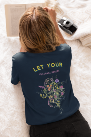 Let Your Kindness Bloom Back Design - Blue