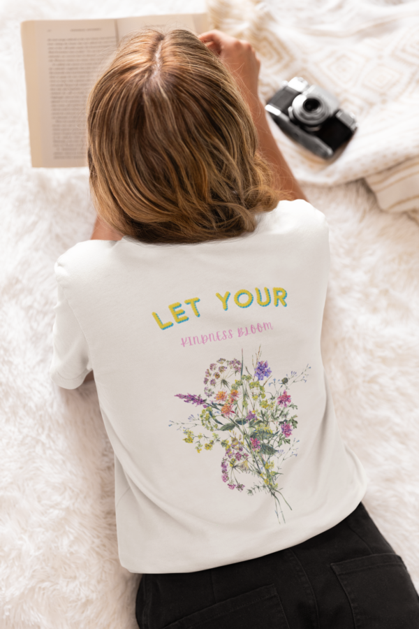 Let Your Kindness Bloom Back Design - White