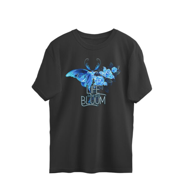 Life is Full Bloom Oversized T-Shirt for Women – Floral Graphic Tee