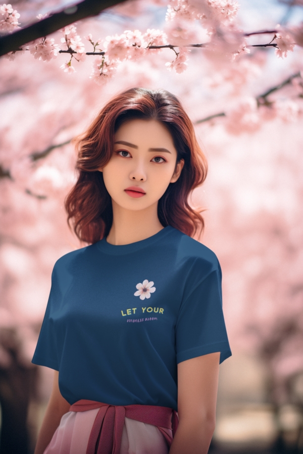 Let Your Kindness Bloom Front Design - Blue