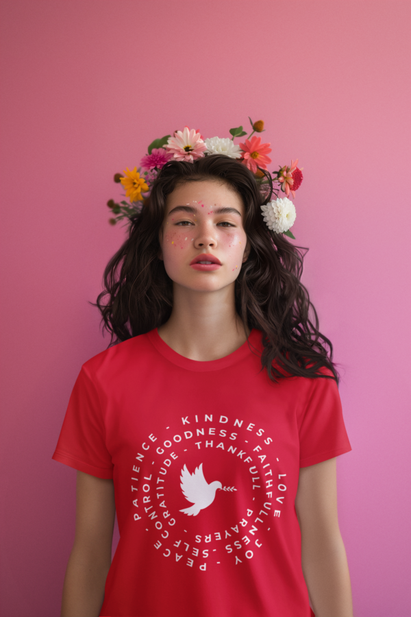Kindness-Peace-Patience-Grateful Women Regular Tee - Image 3