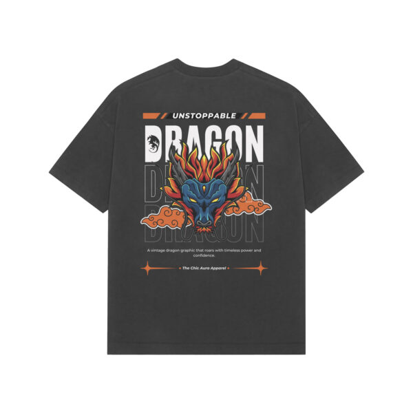 Unstoppable Dragon Oversized Graphic T-Shirt – Premium Streetwear for Men & Women - Image 2