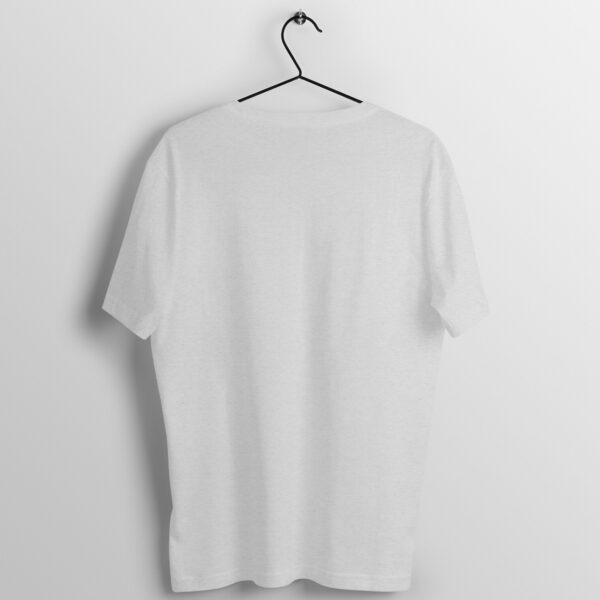Melange Grey Plain Regular T-Shirt for Men | Soft Cotton, Everyday Fit - Image 2