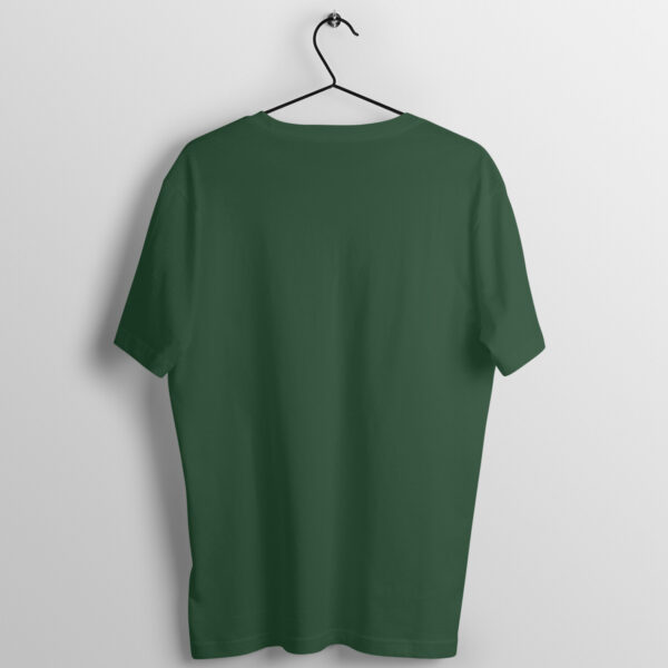 Olive Green Plain Regular T-Shirt for Men | Earthy Tone, Everyday Comfort - Image 2