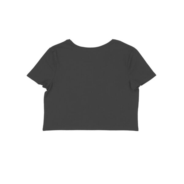 Women’s Crop Top – "Positive Mind" Motivational Quote | 180 GSM Cotton | Stylish Curved Fit - Image 2