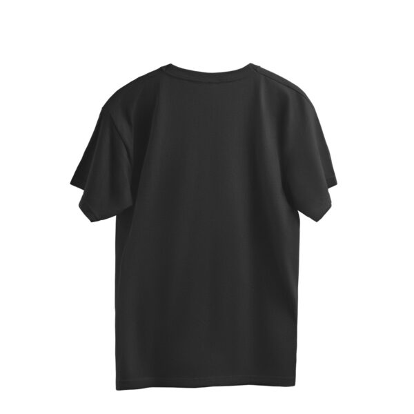 "I Am Grateful for My Life" Black Oversized Unisex T-Shirt – 100% Cotton | 220 GSM Bio-Washed Fabric | Streetwear Fit - Image 2