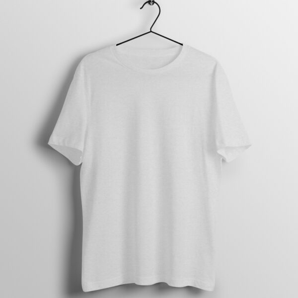 Melange Grey Plain Regular T-Shirt for Men | Soft Cotton, Everyday Fit