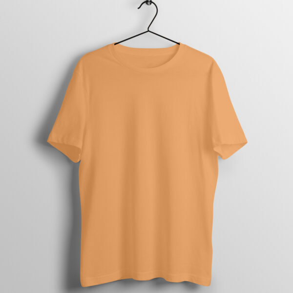 Mustard Plain Regular T-Shirt for Men | Vibrant Style, Everyday Comfort