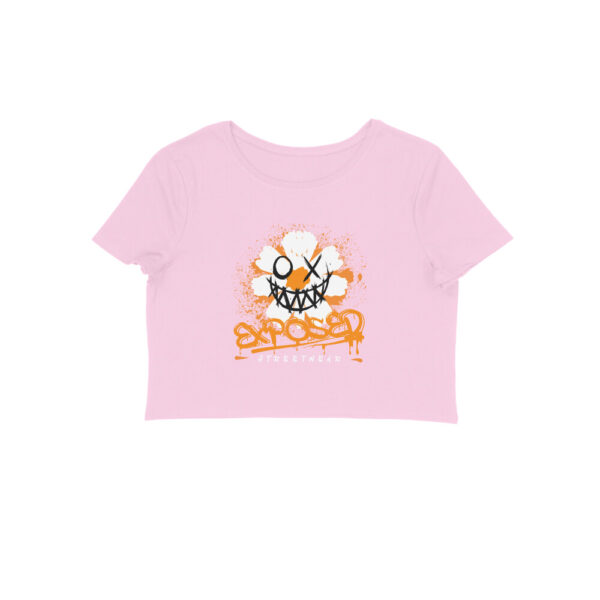 Women’s Crop Top – "Exposed" Bold Statement | 180 GSM Cotton | Trendy Curved Fit