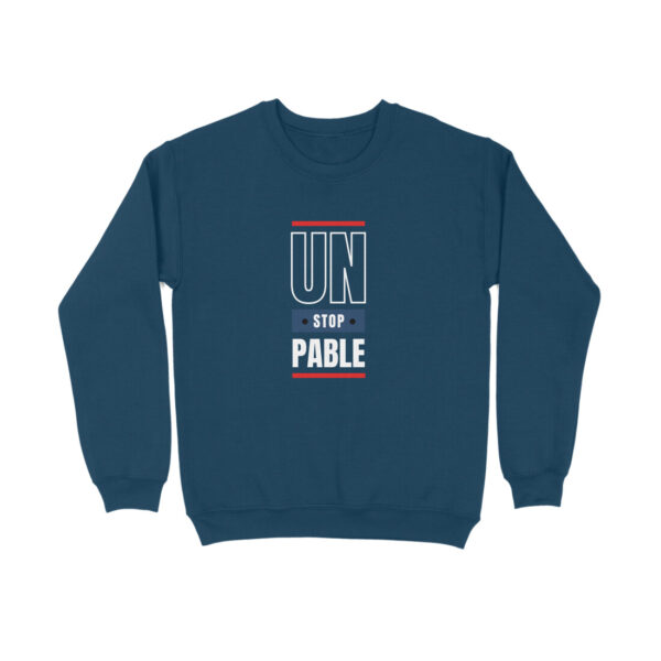 Unisex Sweatshirt – "Unstoppable" Empowering Quote | 100% Cotton Fleece | Cozy & Durable