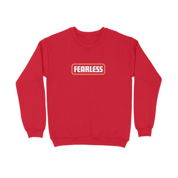 Unisex Sweatshirt – "Fearless" Motivational Quote | 320 GSM Cotton Fleece | Premium Winter Essential