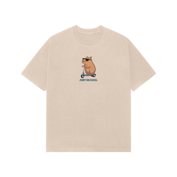 "Just Be Cool" Unisex Oversized T-Shirt – Premium 100% Cotton | Streetwear Graphic Tee