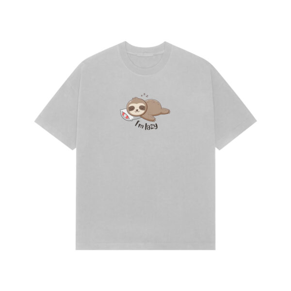 "I Am Lazy" Unisex Oversized Graphic T-Shirt – 100% Cotton | Chill & Funny Streetwear Tee