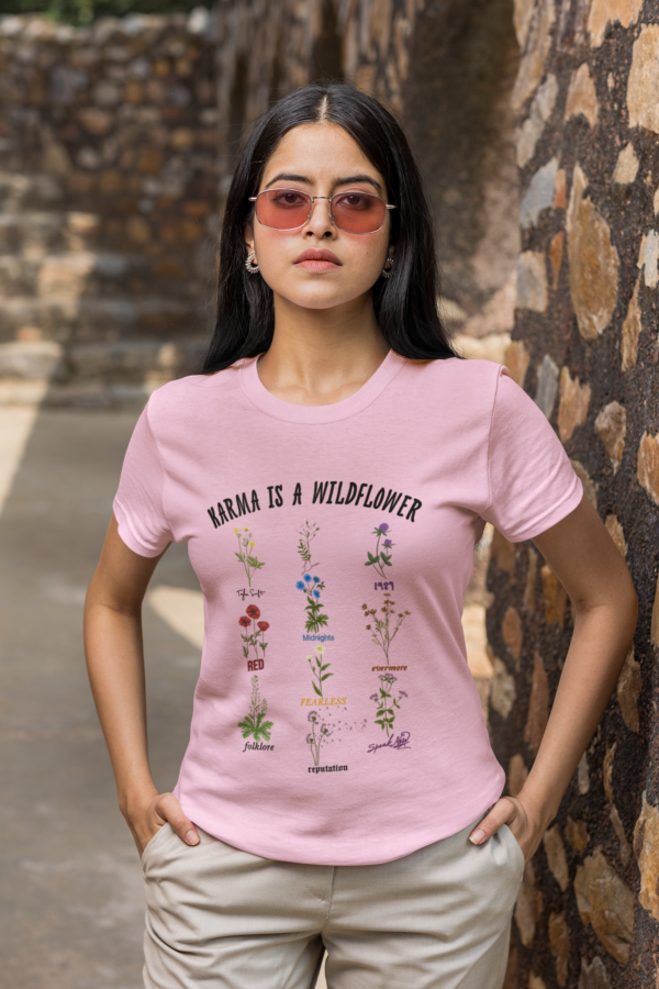 Karma is a Wildflower Women’s Regular Fit T-Shirt - Inspirational Quote Tee